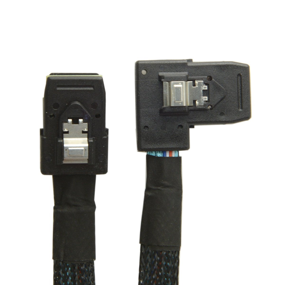 Chenyang Cy 80Cm Ultra Slim Flat Left Angled 90 Degree Mini Sas 36Pin Sff 8087 To 8087 Data Raid Cable