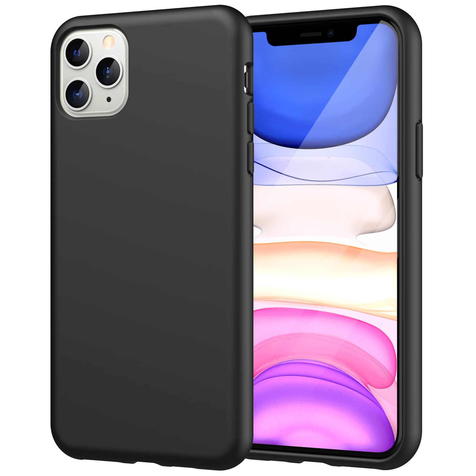 Jetech Silicone Case For Iphone 11 Pro Max 6.5 Inch, Silky Soft Touch Full Body Protective Phone Case, Shockproof Cover With Mic