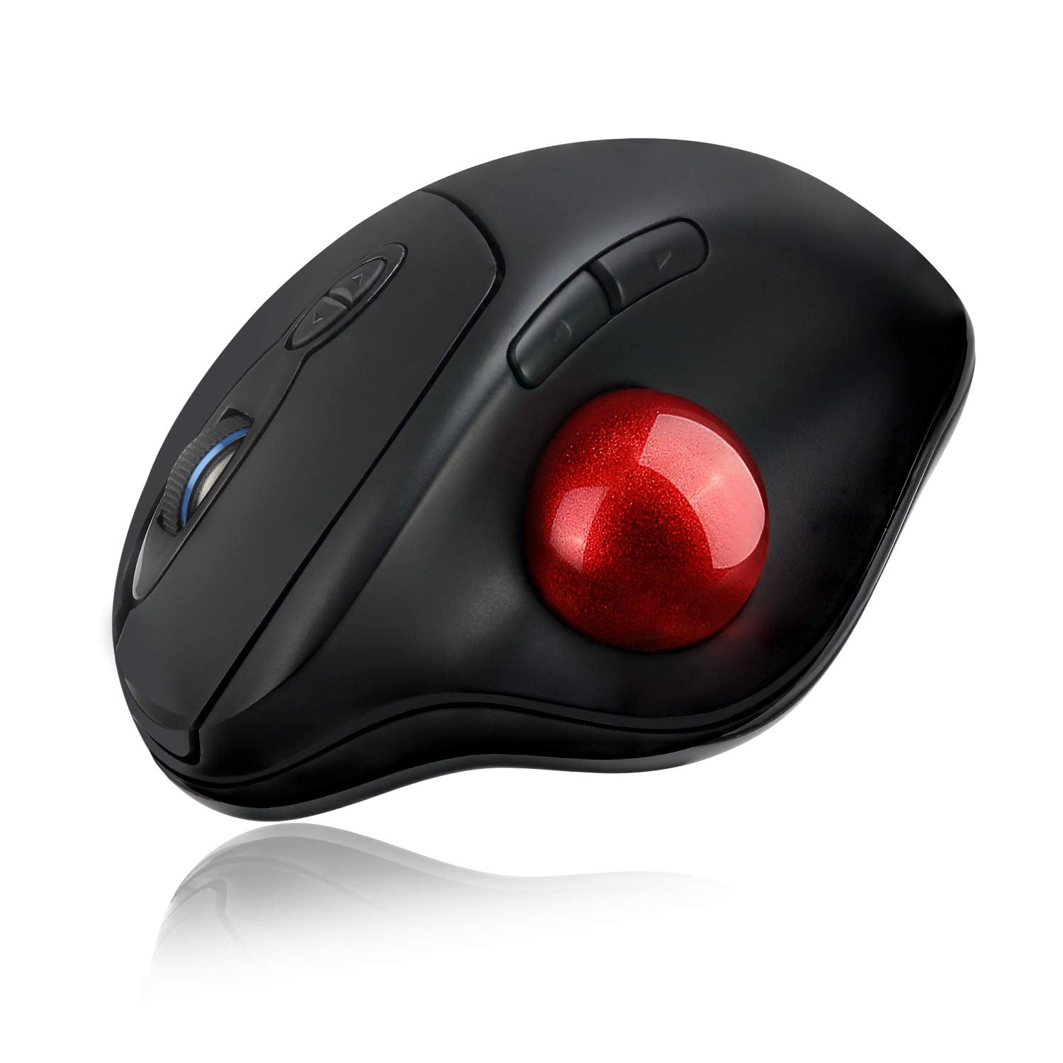 Adesso Imouse T30 Wireless Ergonomic Thumb Trackball Mouse With Nano Usb Receiver, Programmable 7 Button Design, And 5 Level Dpi