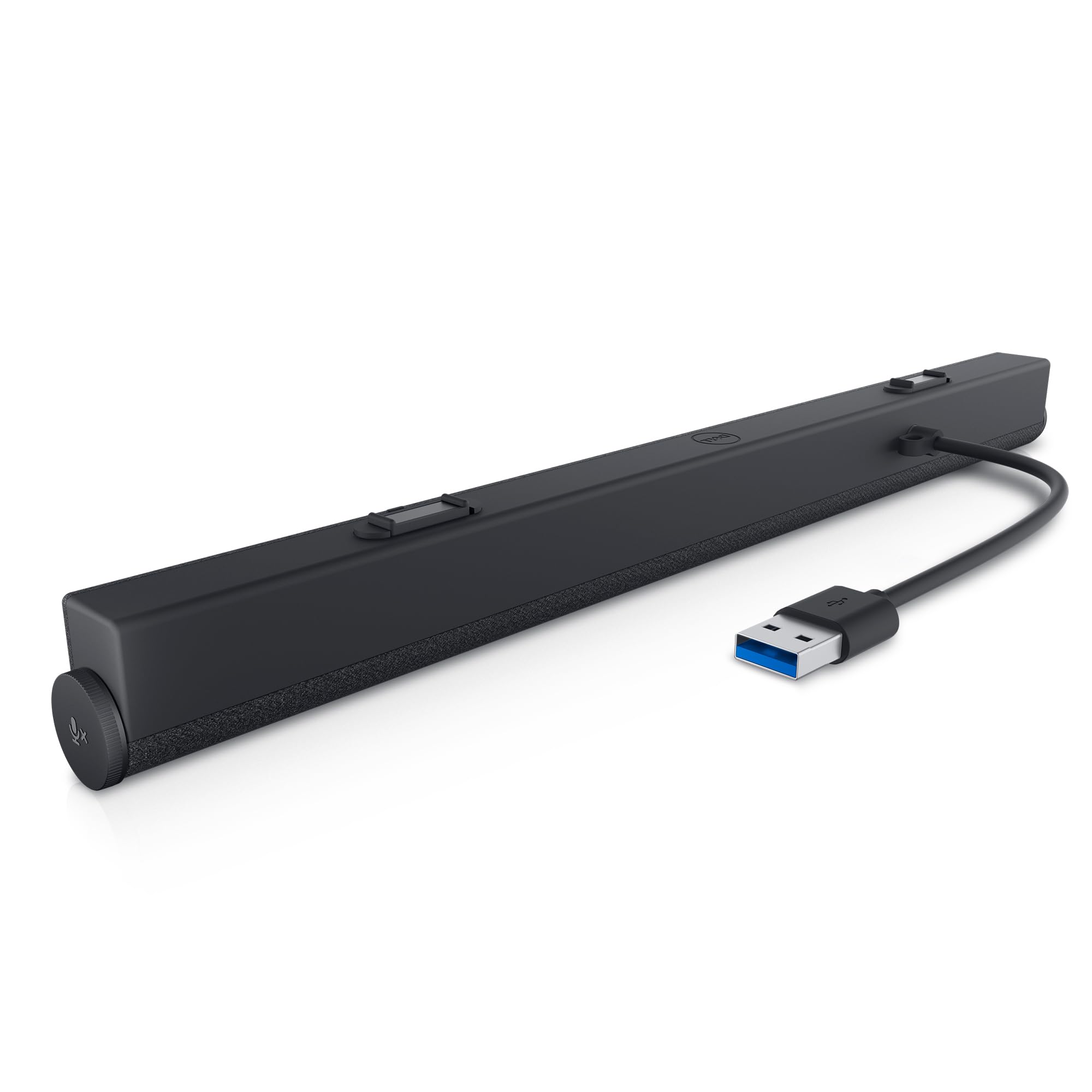 Dell SB522A Slim Conferencing Soundbar   Mute Microphone, Call Answer/End Controls, Indicator Light, Noise Reduction, Magnetic, USB Connector, Zoom Certification, Microsoft Teams Certified   Black