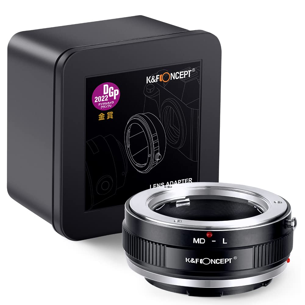 K&F Concept Lens Mount Adapter Md L Manual Focus Compatible With Minolta Rokkor (Sr/Md/Mc) Lens To L Mount Camera Body
