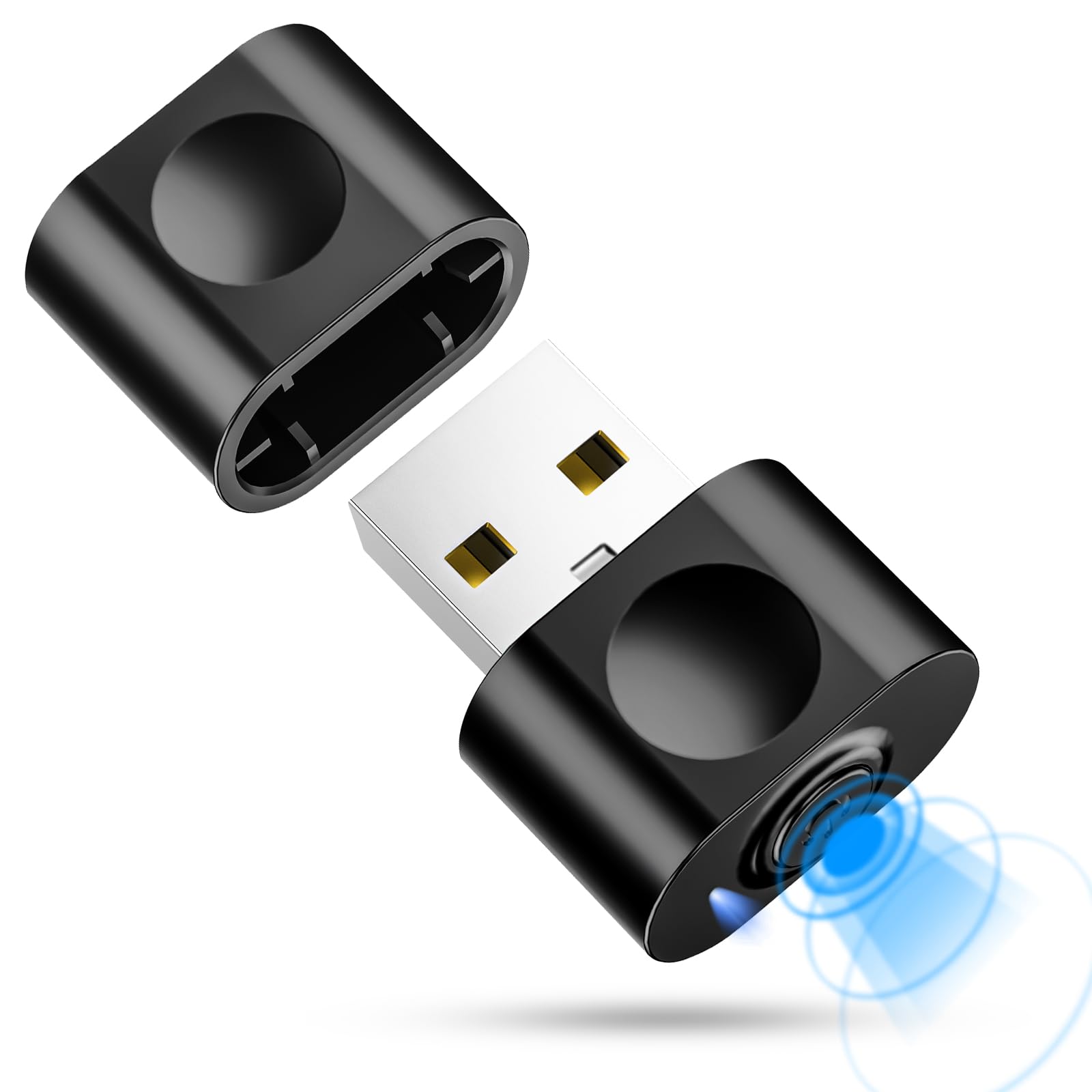 aMZCaSE Mouse Jiggler Undetectable, Mouse Mover Jiggler USB with Switch Button, Automatic Mouse Mover Device Undetectable with 3