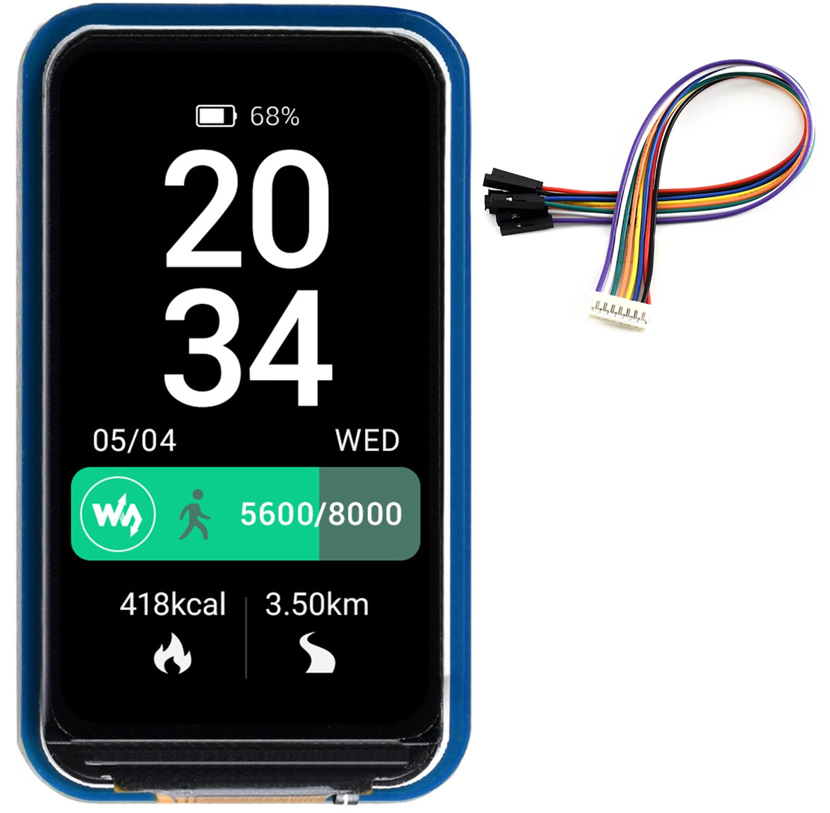 Waveshare 1.47Inch Round Lcd Display Module For Arduin/Raspberry Pi/Stm32, Ips Screen Monitor 172X320 Resolution,Spi Interface 2