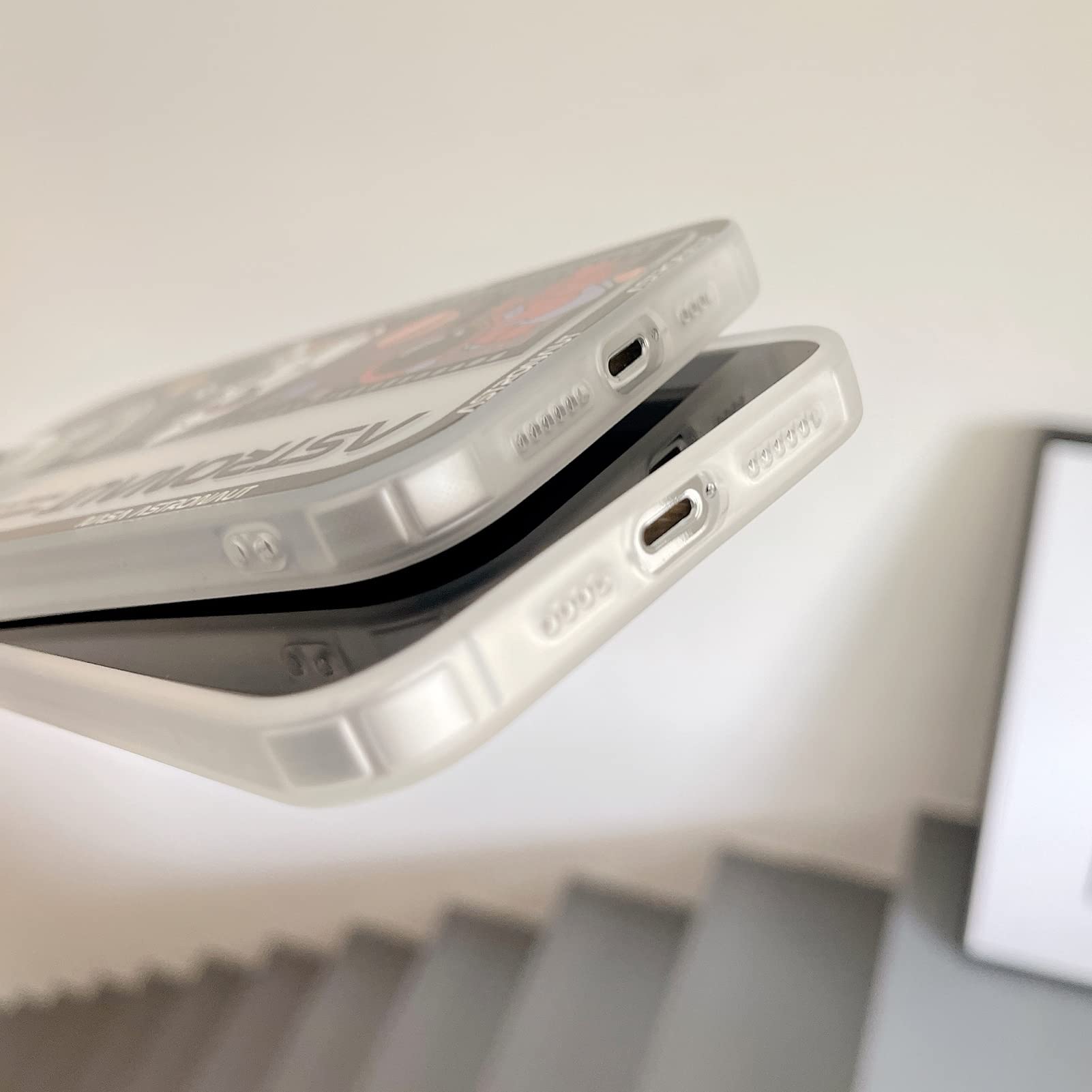 Yonds Queen For Iphone 14 Pro Cute Clear Case, Cool Cartoon Astronaut Space Planet Moon Rocket Design Stylish Bumper Shockproof