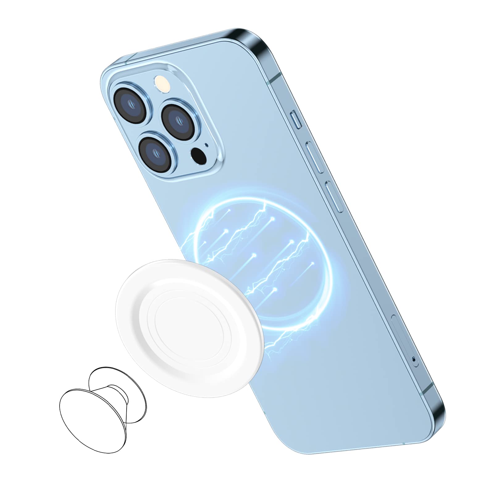 Aurox Compatible With Magsafe Base For Iphone 15 14 13 12 Magnetic Base Plate?Base Only? Intended For Pop Socket Grip And Phone