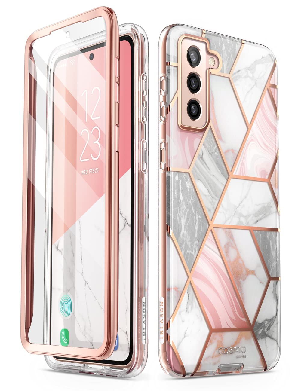 i-Blason Glitter Case for Samsung Galaxy S22 (6.1 Inch) 5G Mobile Phone Case Bumper Case 360 Degree Protective Case Glossy Cover