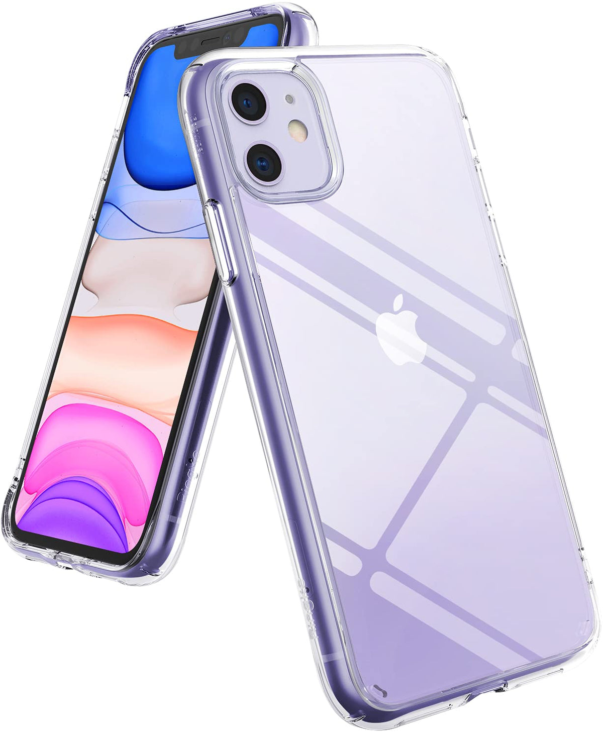 Ringke Fusion Compatible With Iphone 11 Case, [Built In Lanyard Hole] Transparent Shockproof Bumper Raised Bezel Sturdy Cover De