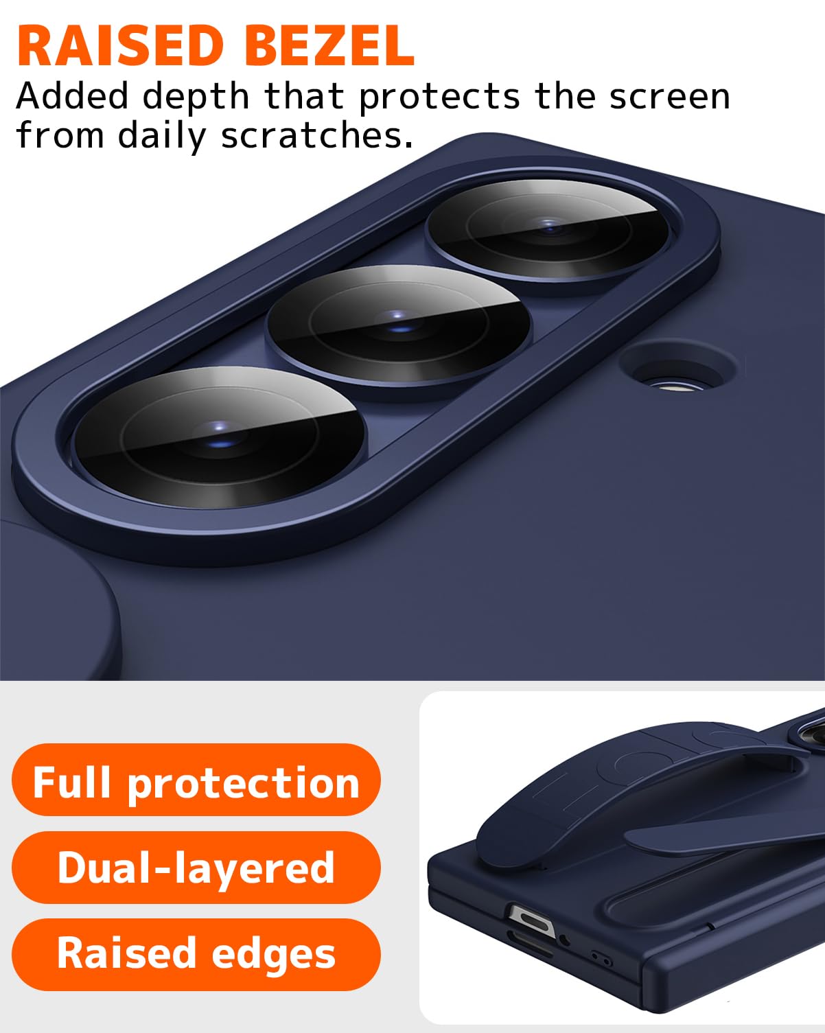 Ninki Stylus For Samsung Galaxy Z Fold 7 Case With Pen Holder & Wrist Strap, Full Body Hinge + Privacy Screen Protection For Gal