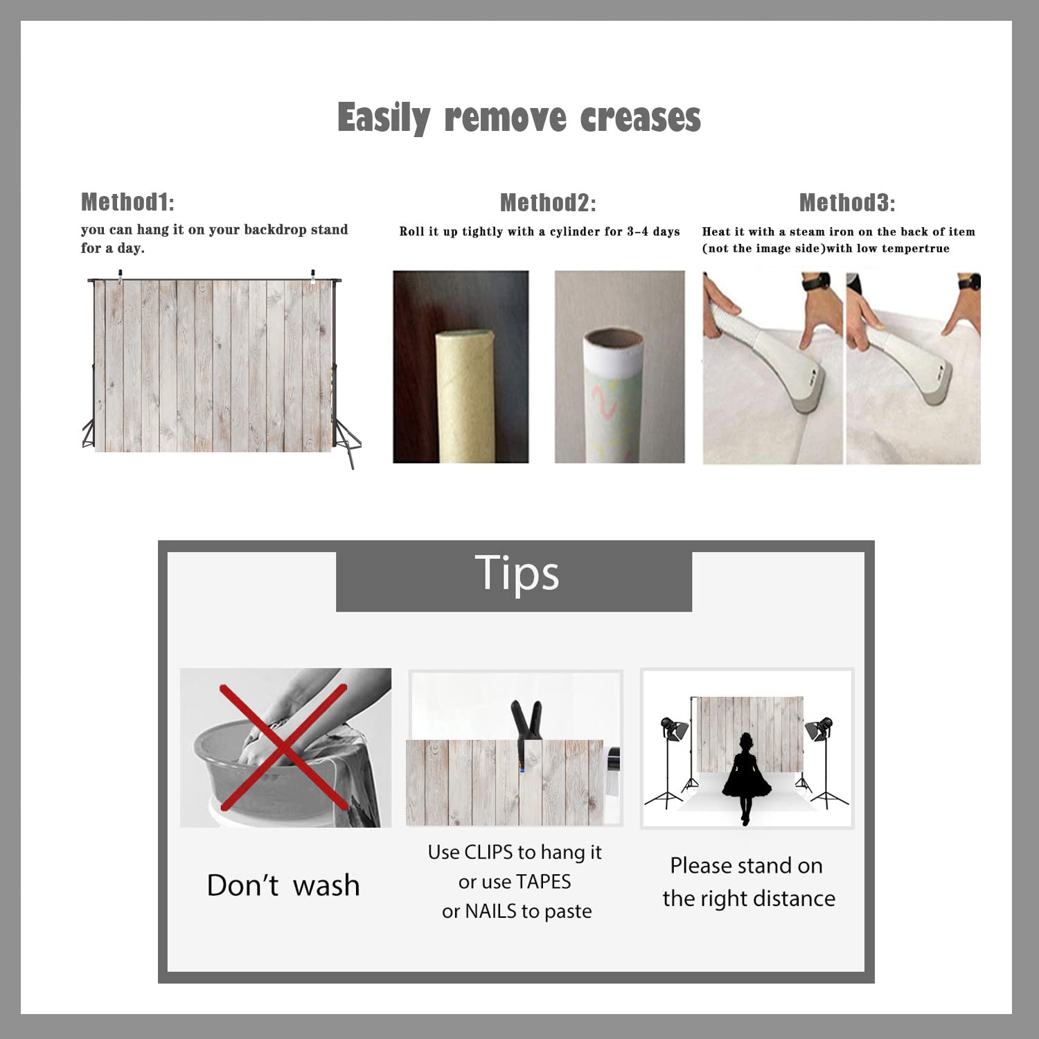 Ltlyh 7X5Ft Vinyl Gray Wood Backdrop For Photography Rustic Natural Wooden Floor Photo Background Newborn Baby Photoshoot Portra