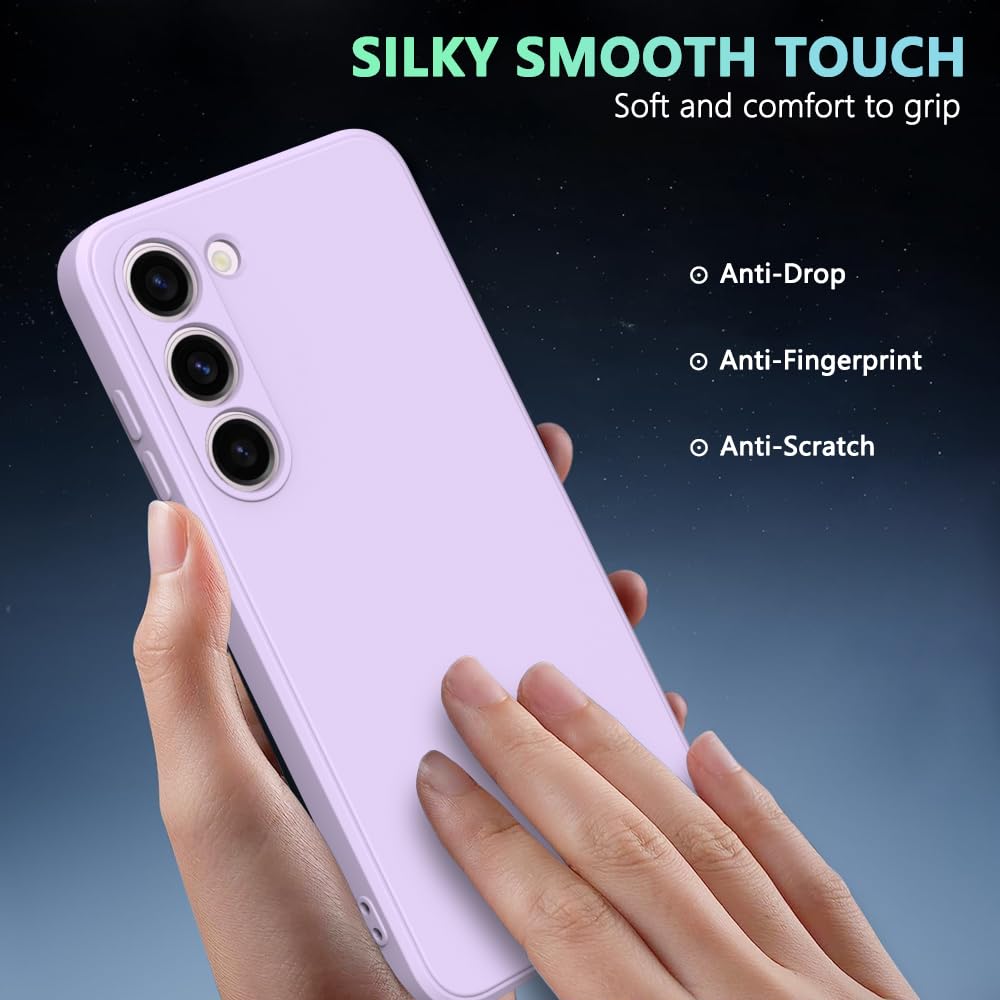 Wogroo For Samsung Galaxy S23 Fe Case Purple, Scratch Resistant With Soft Touch, Slim Thin Phone Cover For Samsung Galaxy S23 Fe