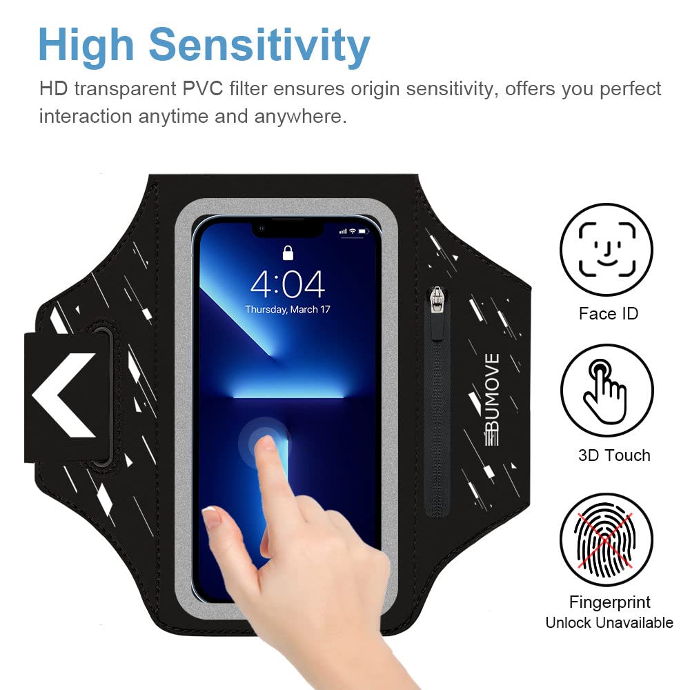 Running Armband For Iphone 16 Pro Max/16 Plus/15 Pro Max/15 Plus/Iphone 14 Pro Max/14 Plus/13,12,11 Pro Max, Gym Workouts Arm Ba