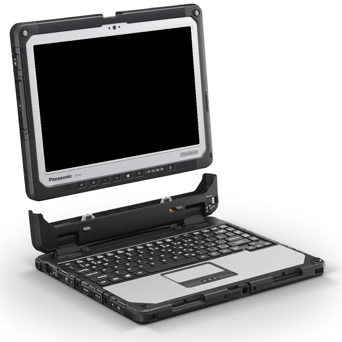 Panasonic Toughbook CF 33 with Core i5 2.6 Ghz Infrared Webcam 256 GB SSD 8 GB, Windows 10 Pro, Rugged Laptop, 12 inch Touch Scr