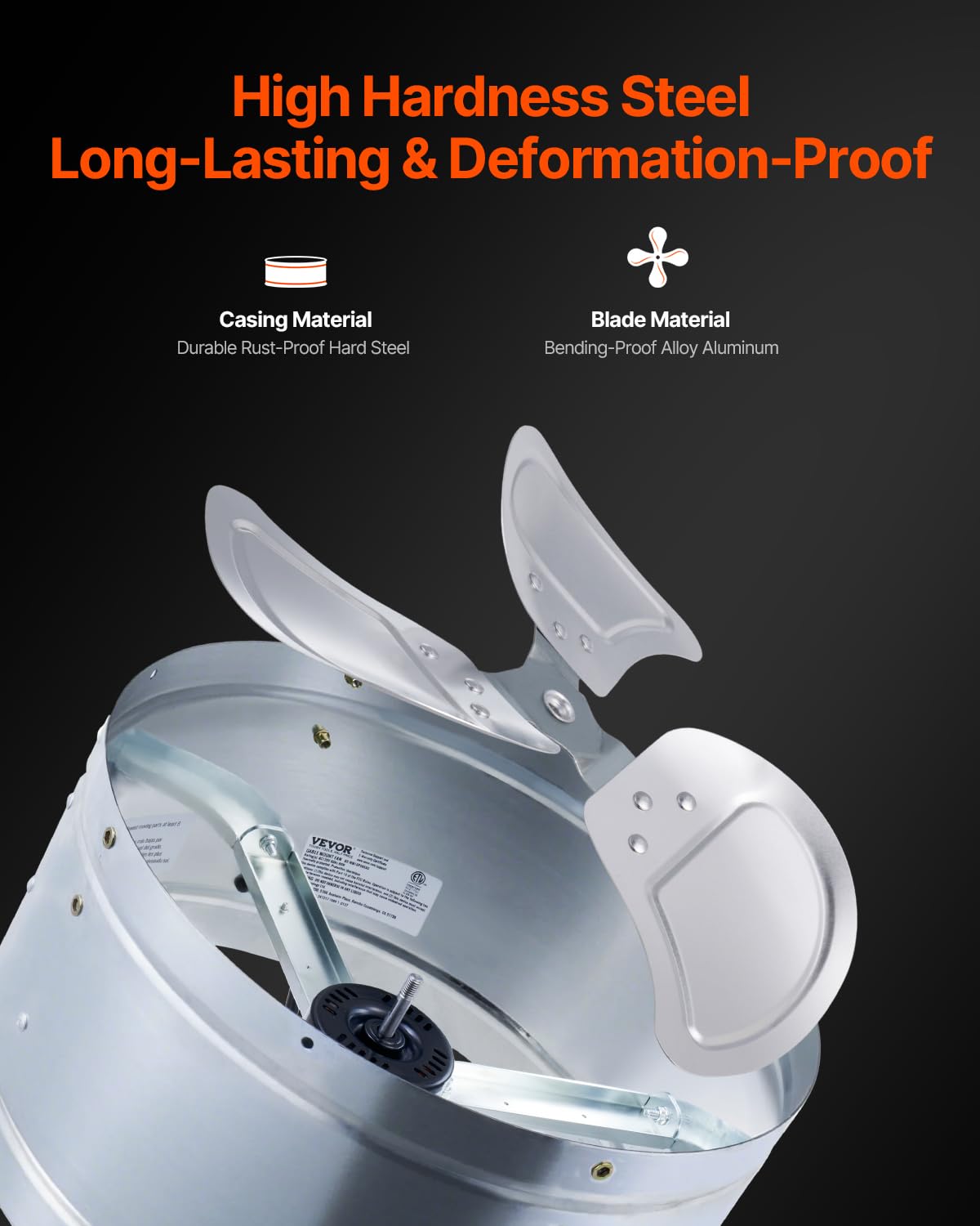 Vevor Gable Mount Fan, 15 Inch Attic Exhaust Fan With Adjustable Thermostat & Outer Mesh, 1300 Cfm House Ventilator Cools Up To