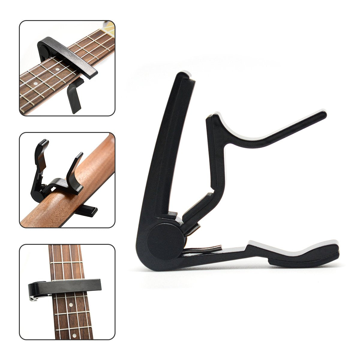 6 String Acoustic & Electric Guitar Capo  Single Handed Capo (Ma 12 F)