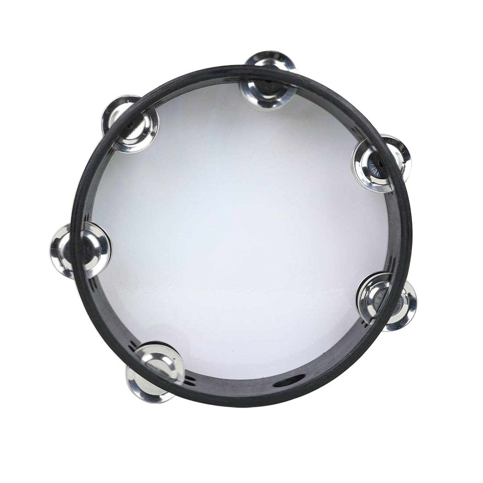 LICHTS 8 Radiant Tambourine with Double Row Jingles Music Instument for Home Party
