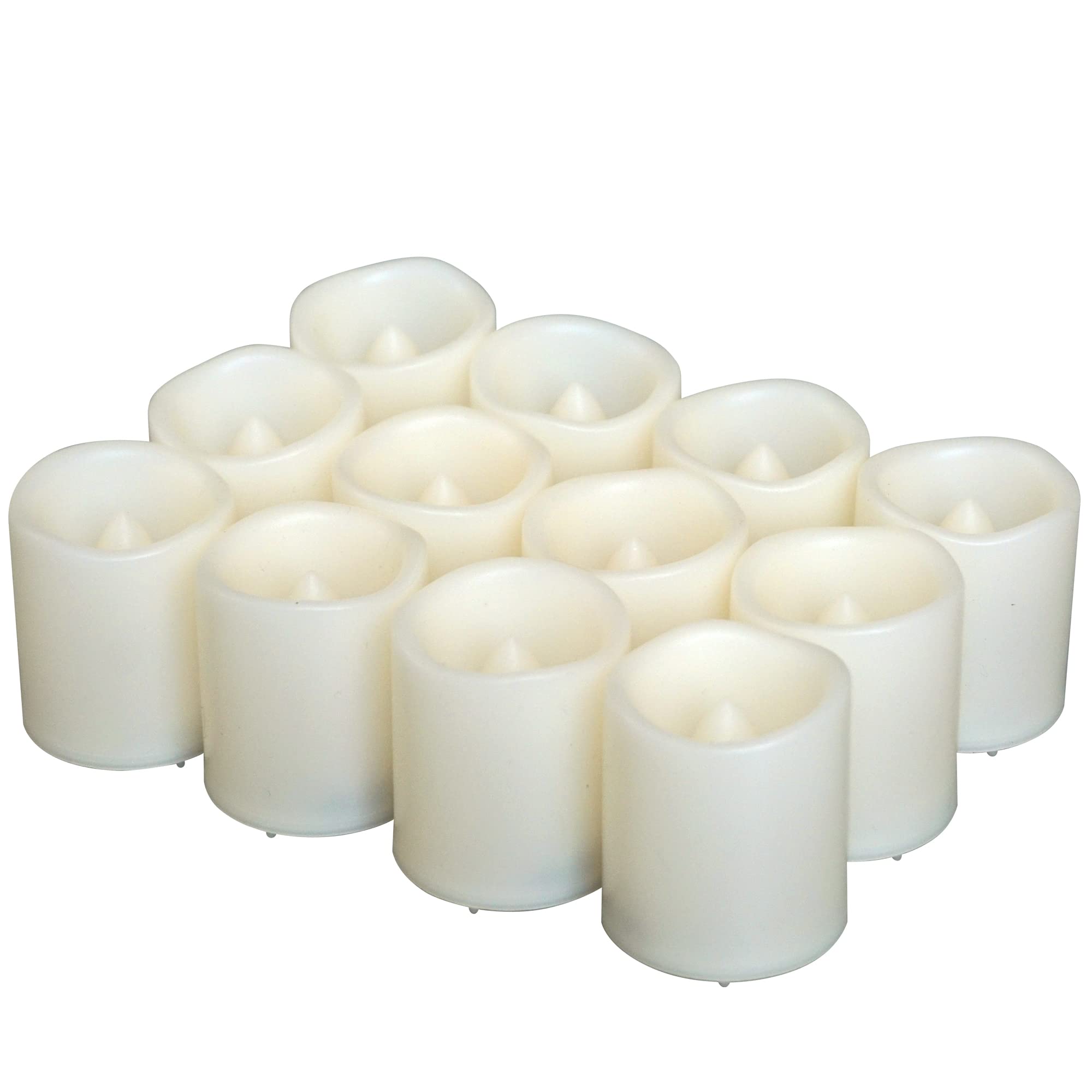 Candle Choice Battery Operated Flameless Votive Candles With Timer, Small Timing Led Candle Lights With Automatic Built-In Daily