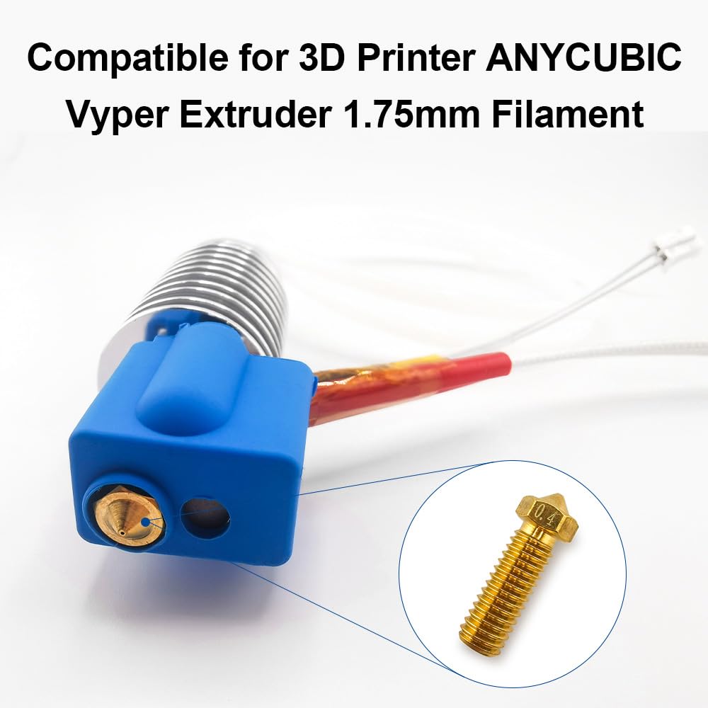 12Pcs Volcano Nozzles 0.4Mm, Vyper Nozzles M6 Thread Hotend Extruder Volcano Nozzle Compatible For Artillery Genius, Sidewinder