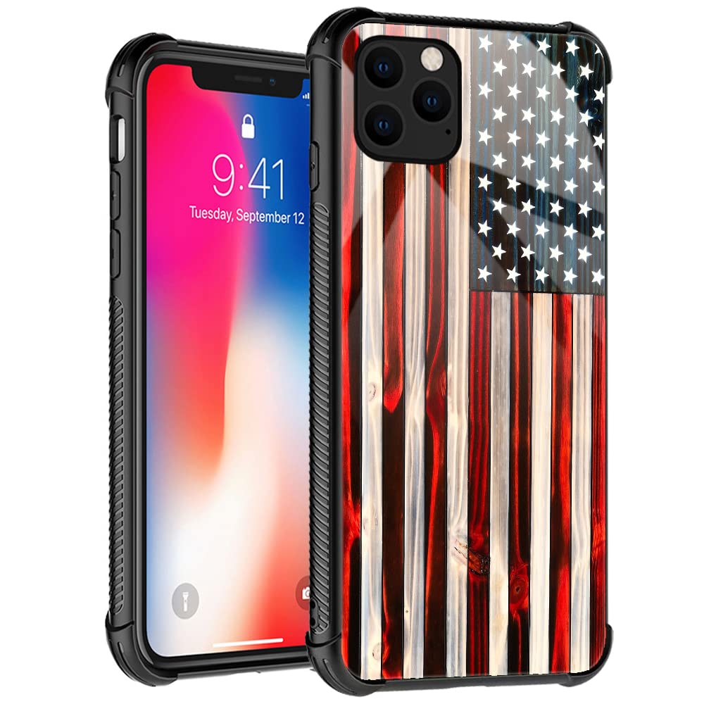 Tnxee Case Compatible With Iphone 13 Case, Old Glory Traditional American Flag Pattern Design Case For Iphone 13 Cases For Men W