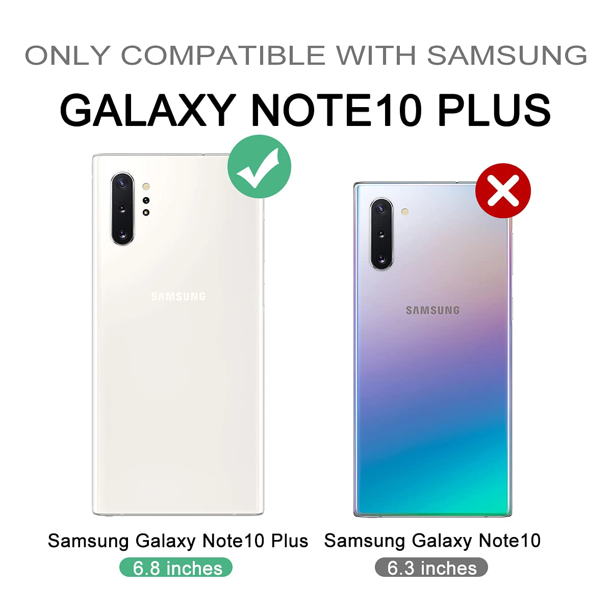 Dexnor For Samsung Galaxy Note 10+ Plus Case, [Built In Screen Protector And Kickstand] Heavy Duty Military Grade Protection Sho