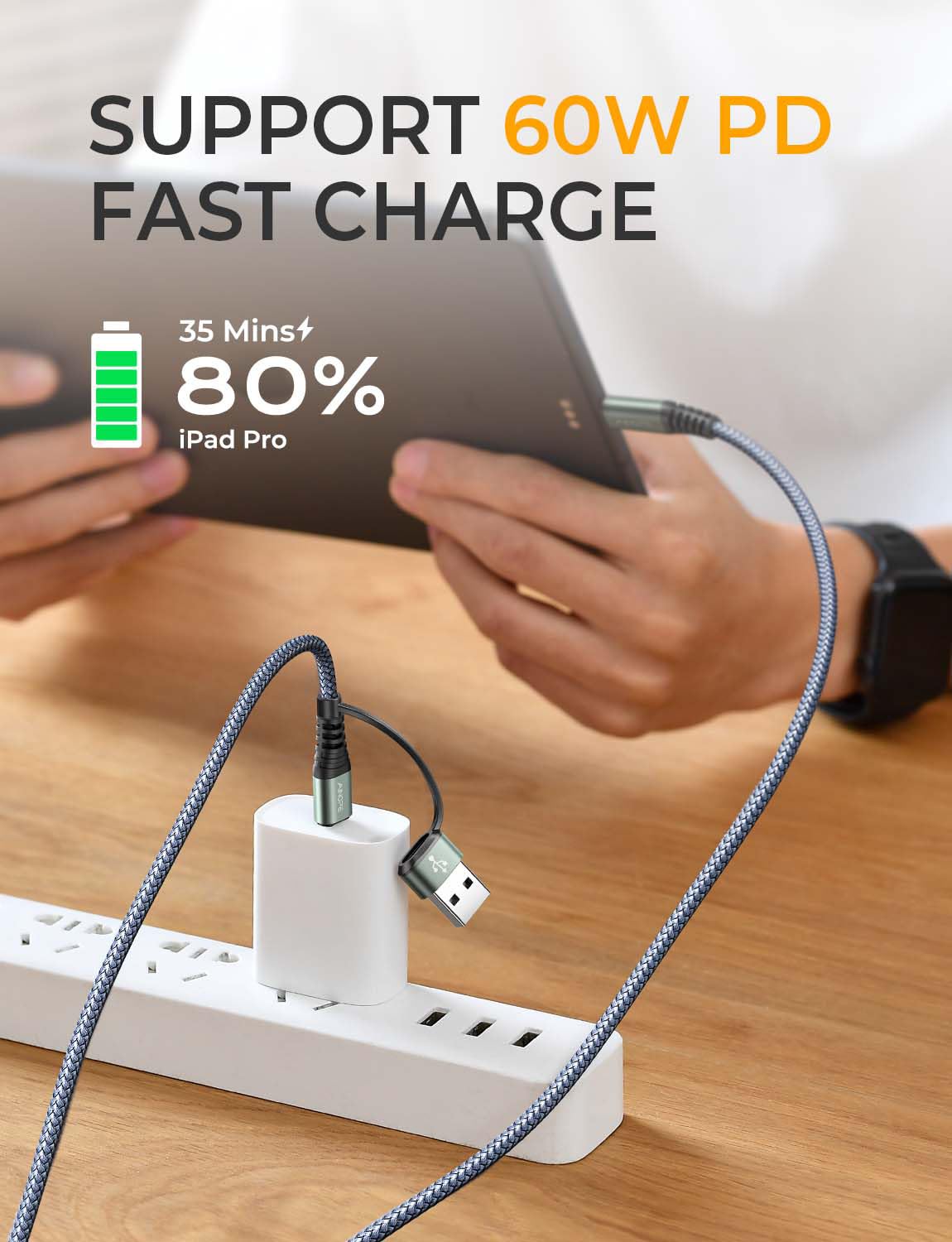 Ainope Usb C To Usb C Cable 6Ft 3.1A Type C To Type C Cable Sturdy Nylon Braided Usb A/C To Usb C Cable Compatible With Ipad Pro