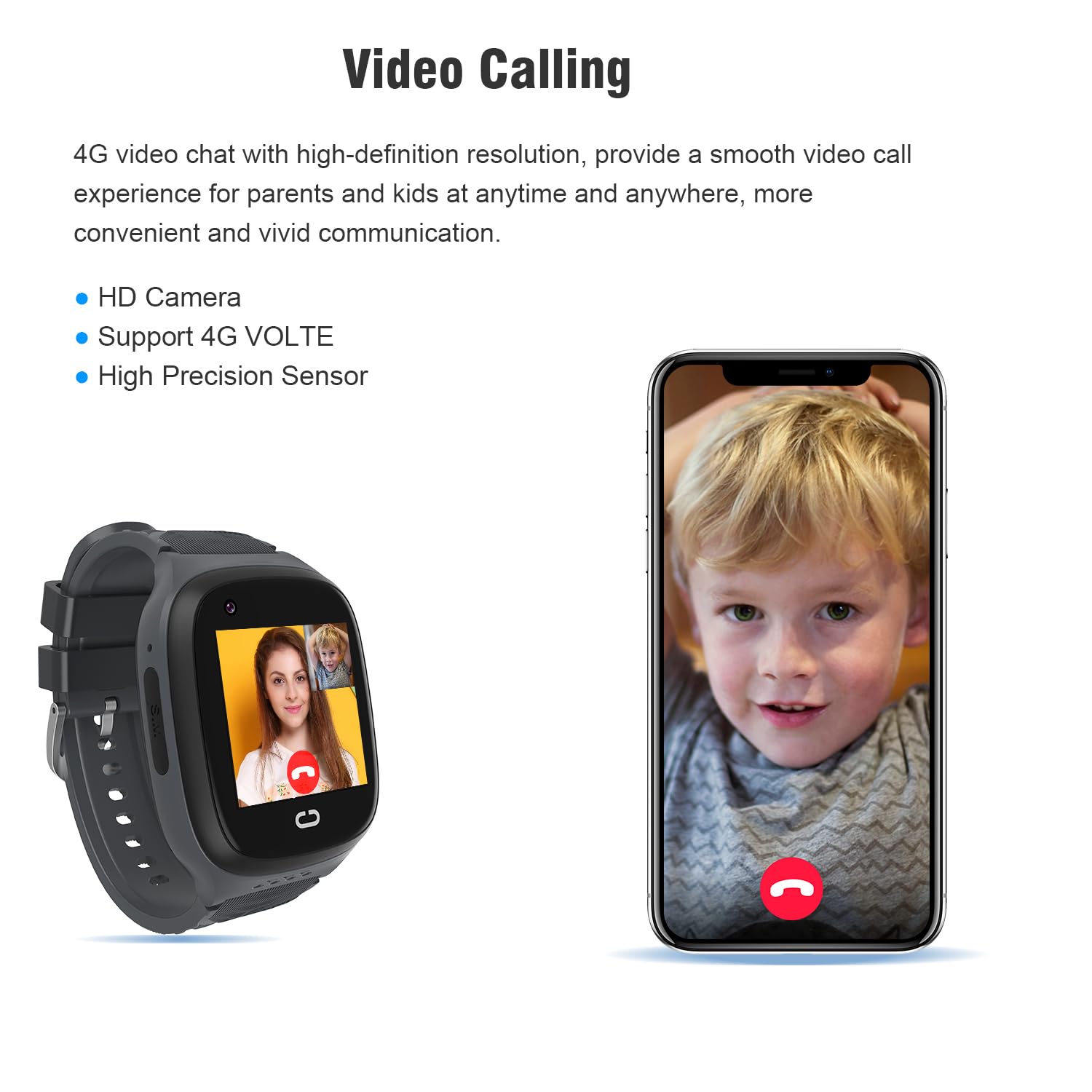 4G Kids Smart Watch Gps Tracker - Smartwatch With Two Way Call Video Calling Games Voice Chat Sos School Mode Pedometer Geo-Fenc