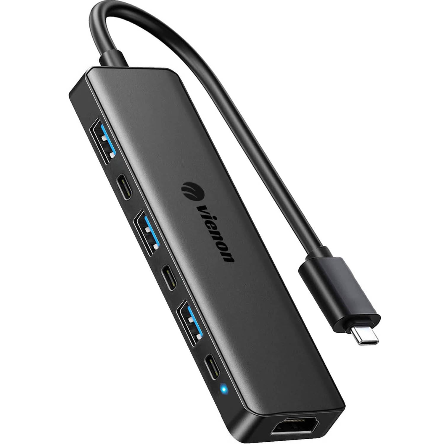 Usb C Hub, 7 In 1 Usb C To Hdmi Adapter With Hdmi 4K, Pd 87W, Usb 3.0, Usb 2.0, Usb C Data Ports, Usb C Docking Station For Iphone 15, Macbook Air/Pro/Mac/Dell/Acer/Hp/Asus/Steam Deck/Rog Ally