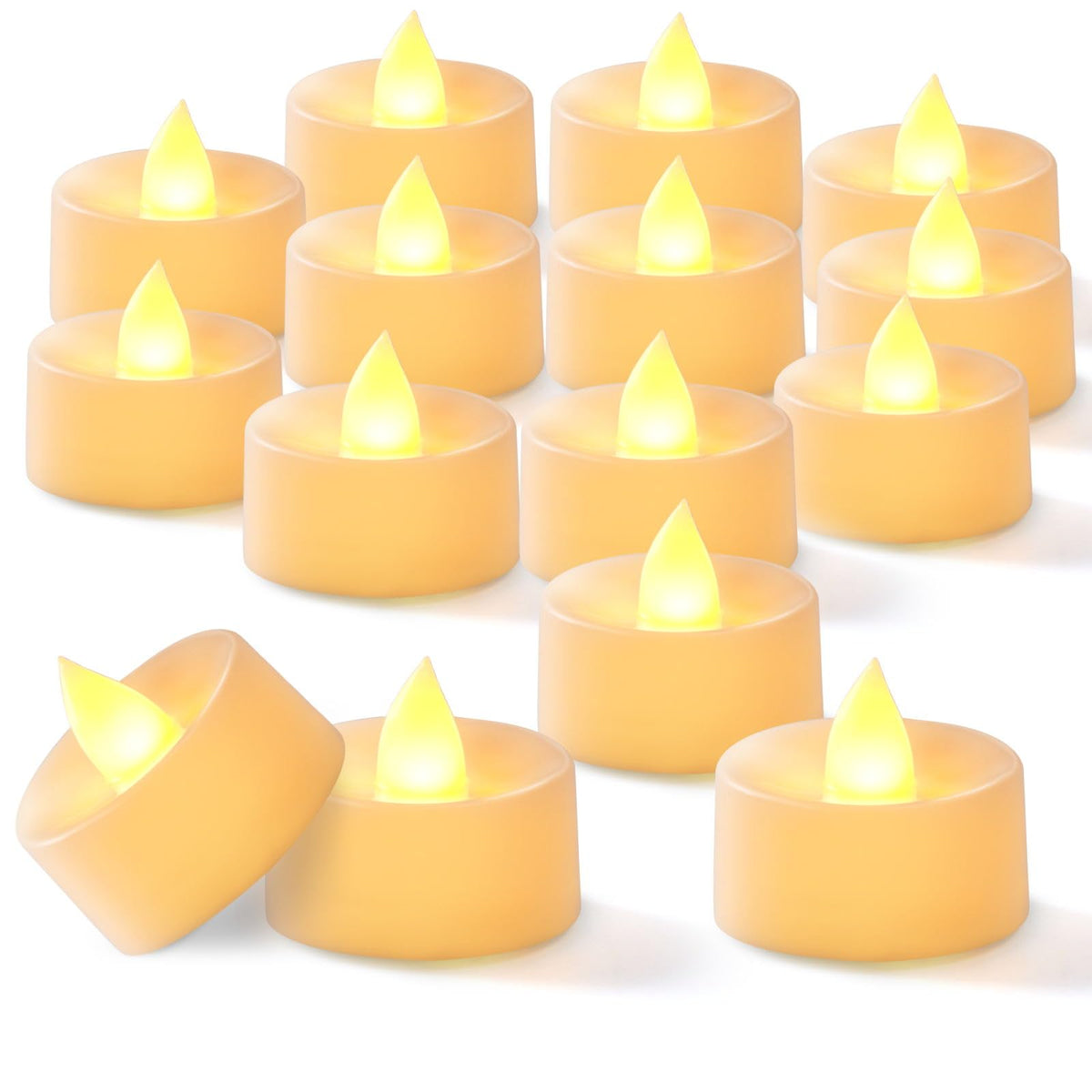 Beichi Flameless Candles, 100Pack Battery Operated Candles, Led Tea Lights Candles Battery Operated, Flickering Fake Candles For