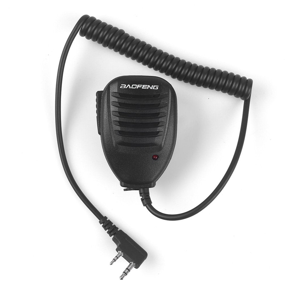 BAOFENG Speaker MIC For BAOFENG UV-5R 5RA 5RB 5RC 5RD 5RE 5REPLUS 3R+ 5R EX, 5RX3, Black