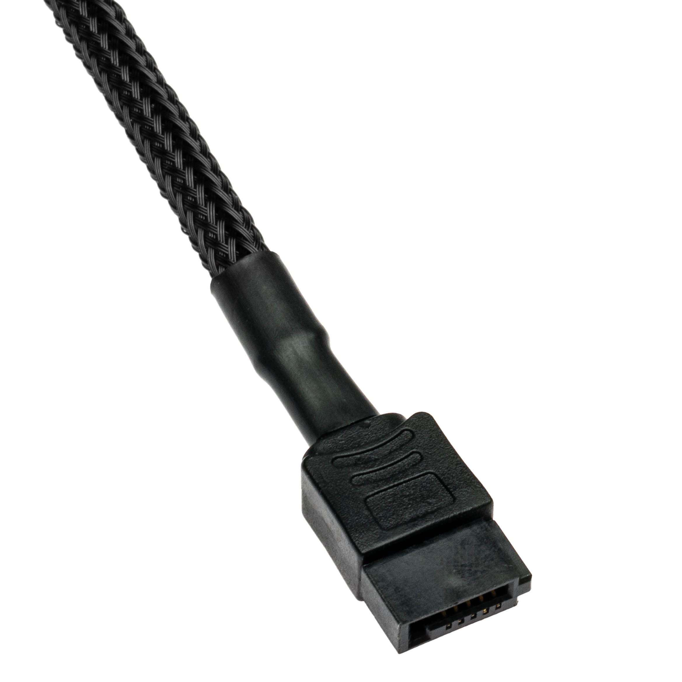 Crj Slimline Sata Power Adapter Cable   12 Inch (30Cm), Black Sleeved   Power 6 Pin Slimline Sata Disk Drives With A 15 Pin Sata