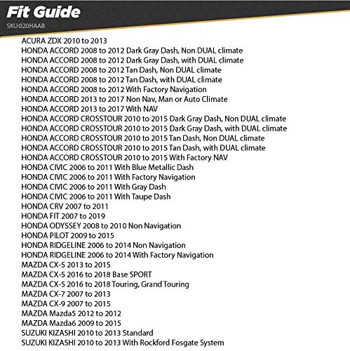 Scosche HAAB Antenna Adapter for Aftermarket Car Stereo Compatible with Select 2006 19 Honda, Mazda and Suzuki Vehicles   Car Radio Antenna Adapter   Car Audio Adapter   See Images for Vehicle Fit