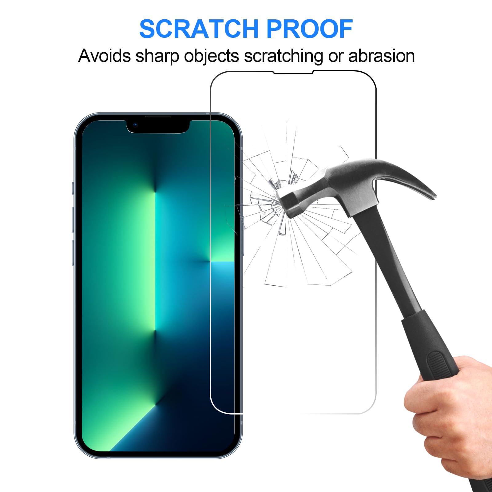 Avoar [3+3 Pack Glass Screen Protector For Iphone 13 Pro Max With Camera Lens Protector, 6.7 Inch Hd Clear Tempered Glass Film F