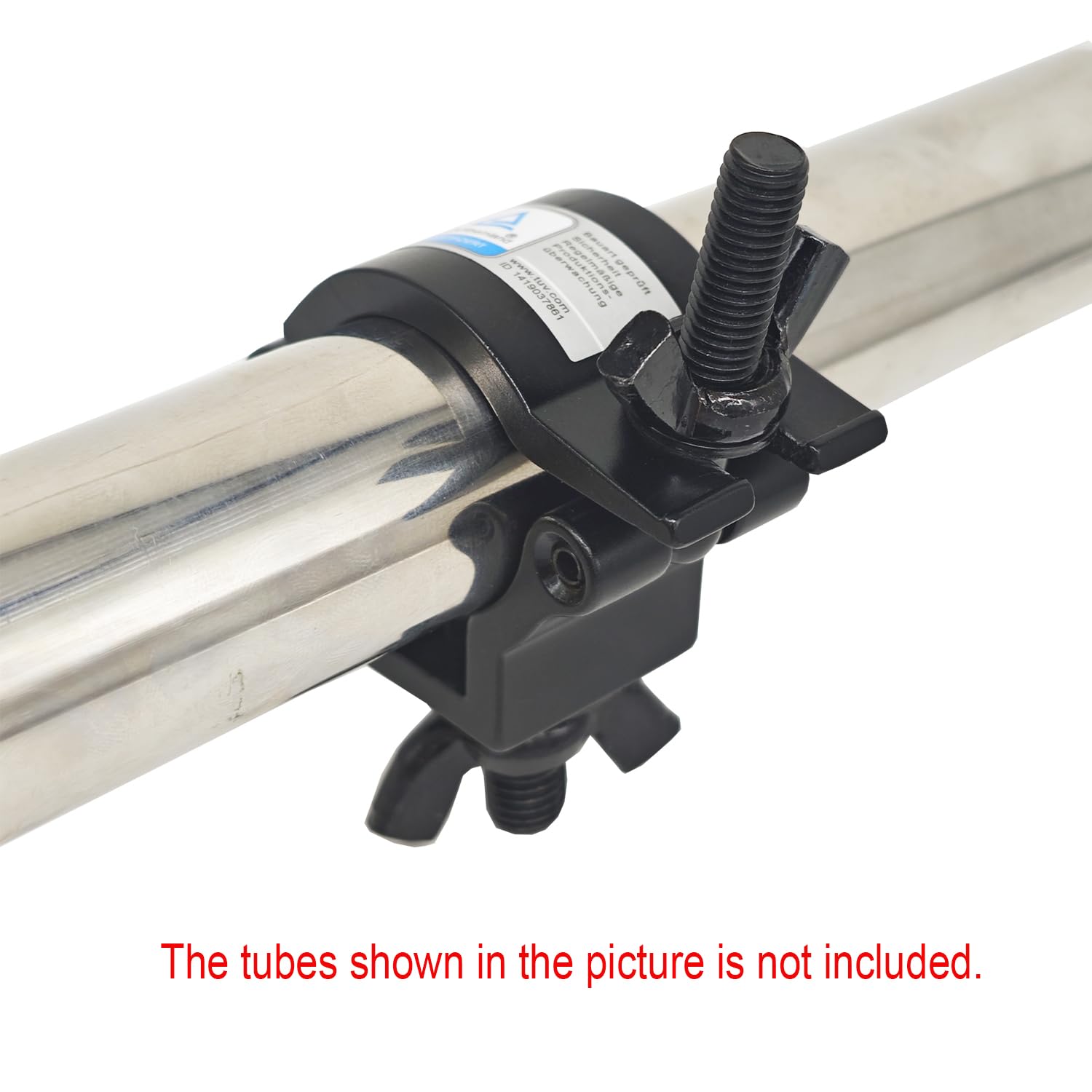 2 Pcs 2 Inch Lighting Truss Clamp Aluminum Alloy Stage Lights Clamp Mount Heavy Duty 220 Lbs Fit 48 51Mm Od Pipe Truss F34 Black