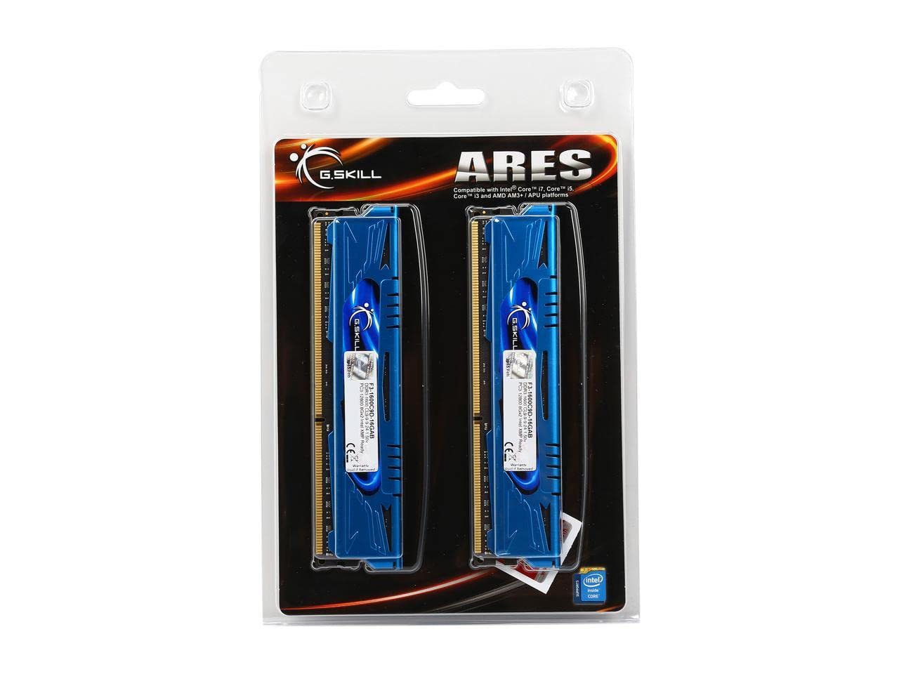 16Gb G.Skill Ddr3 Pc3 12800 1600Mhz Ares Series Low Profile Cl9 (9 9 9 24) Dual Channel Kit 2X 8Gb