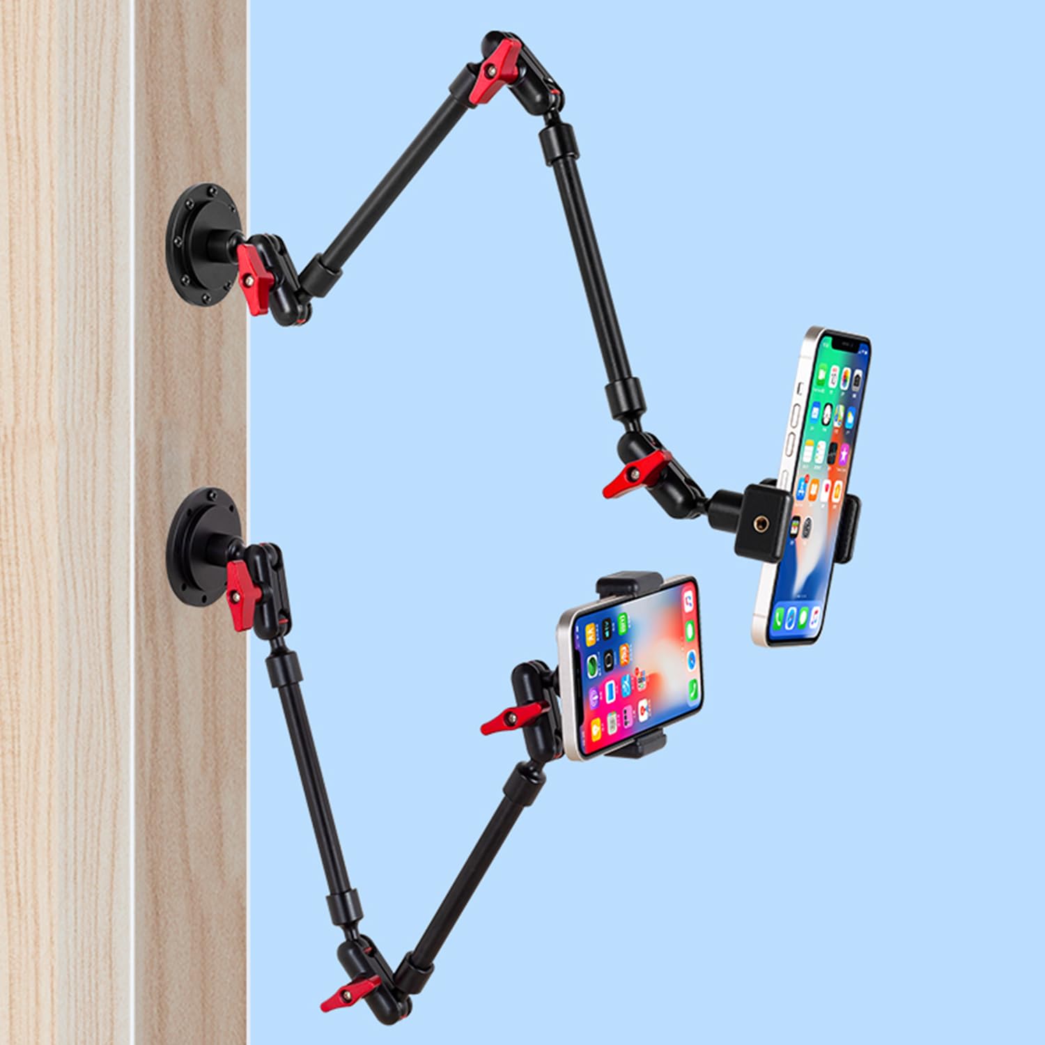 Goinwave Magic Arm Adjustable Mobile Phone Holder For Desk, Wall Mount And Ceiling Mount Bracket For Phone And Other Smartphones