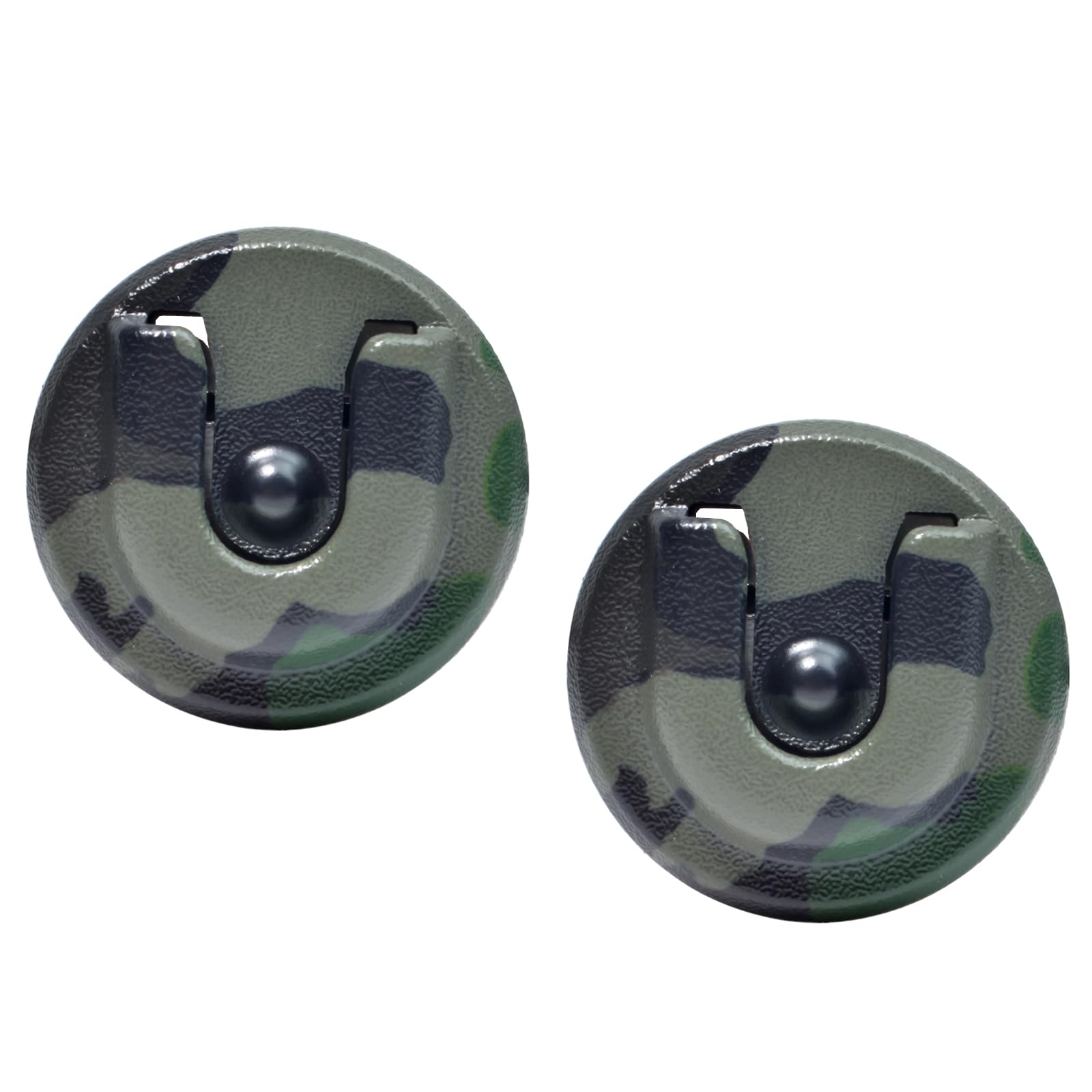 Hys Cb Mic Holder Mobile Radio Microphone Hang Up Clip With Adhesive For Yaesu Icom Vexter Motorola Kenwood Speaker Mics With Round Knob (Green)