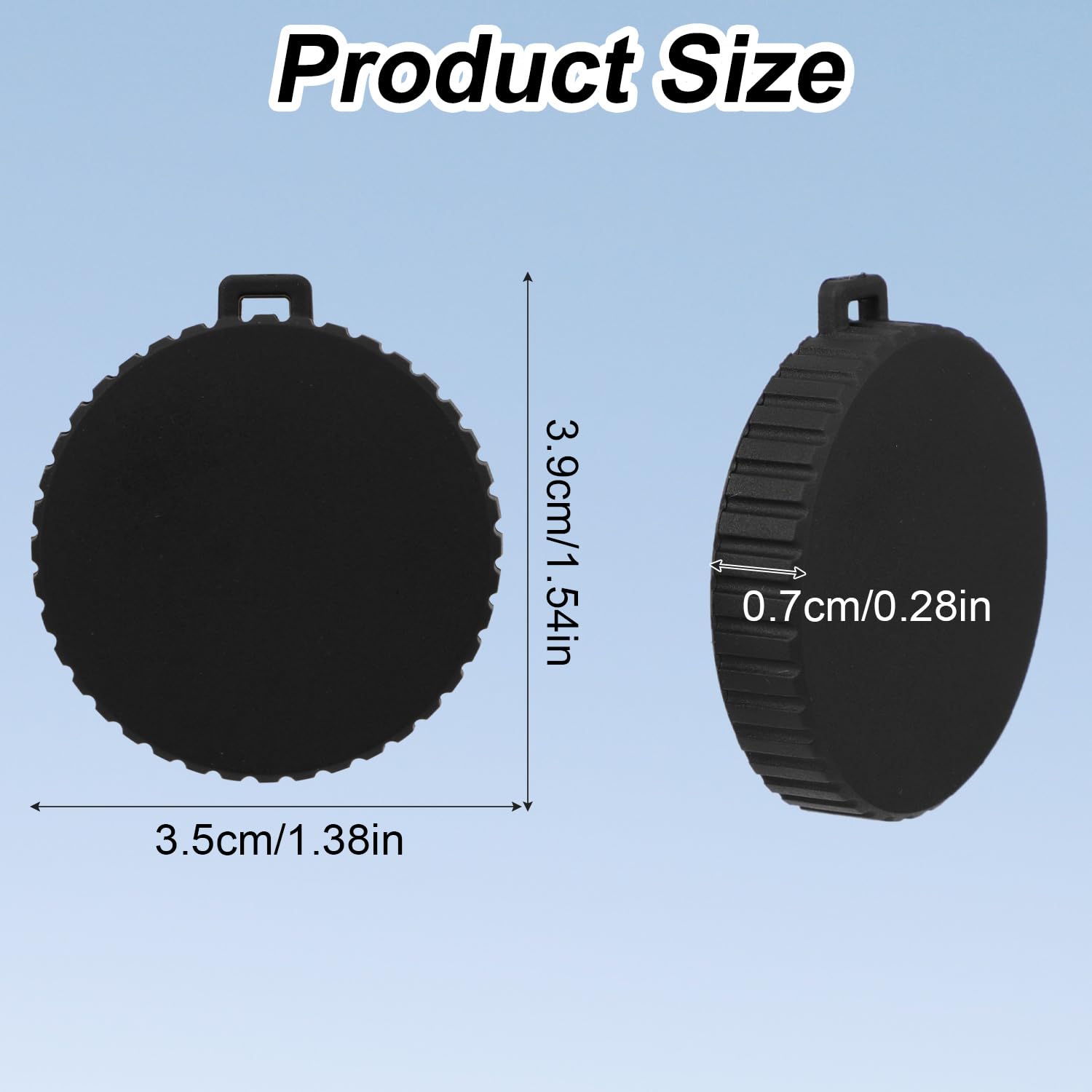 2Pcs Lens Cap For Osmo Action 4 And Action 3, Black Lens Protector Flexible Lens Cover Protective Accessories Compatible With Os