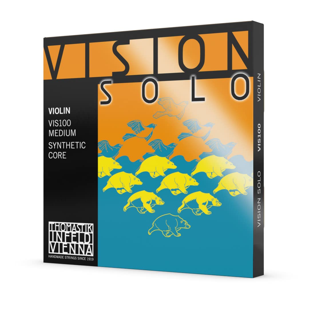 Thomastik-Infeld Vision Solo Violin Strings - High-Tech Synthetic Core for Smooth Bowing and a Quick Response - String Set Inclu