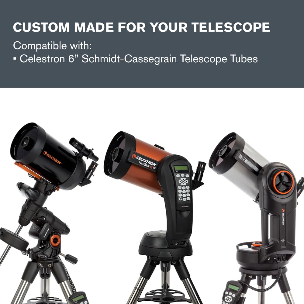 Celestron - Eclipsmart Safe Solar Eclipse Telescope Filter - Meets Iso 12312-2:2015(E) Standards - Works With 6    Schmidt-Casse