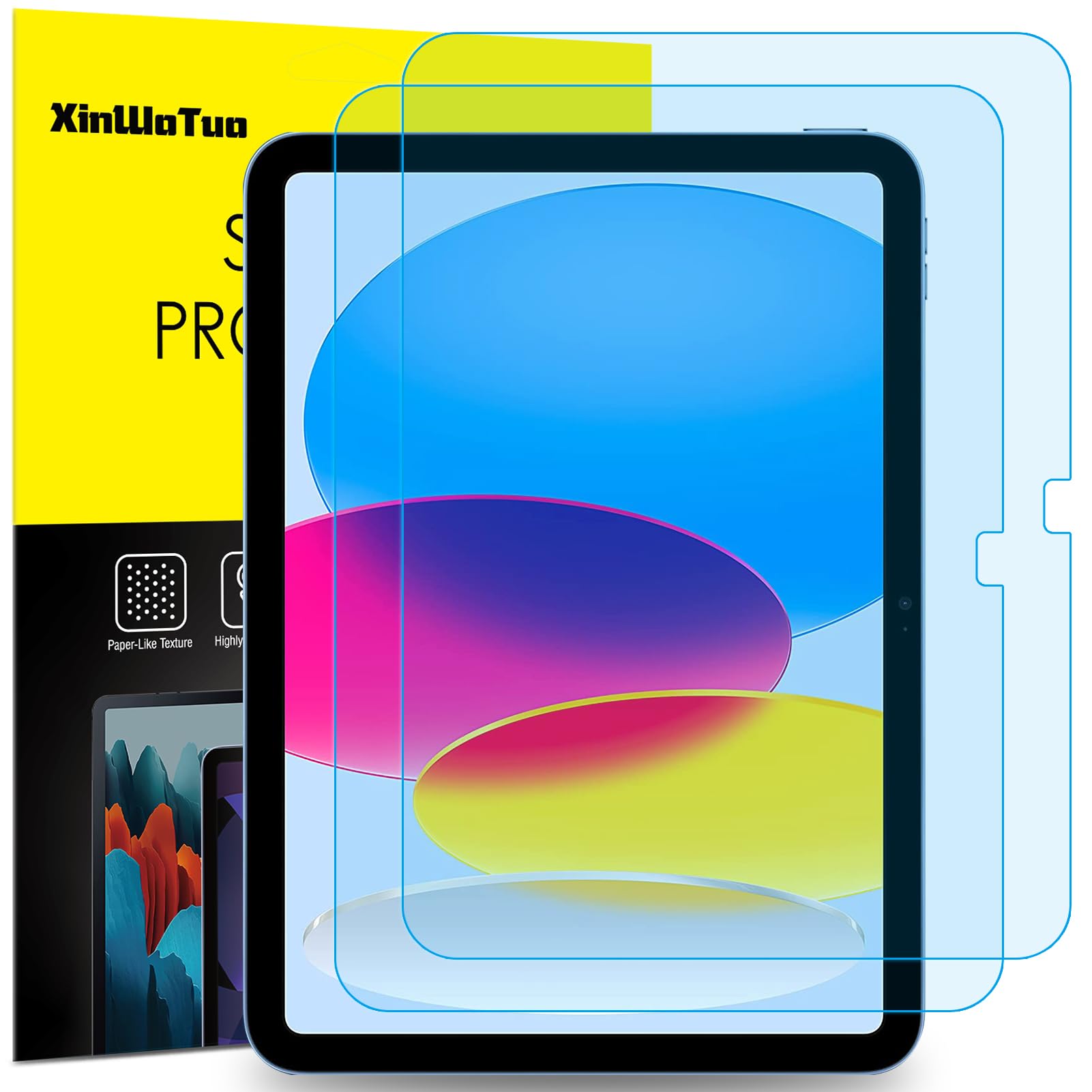 ?2 Pack?Blue Light Blocking Screen Protector For Ipad 10.9 Inch Tablet (2022 Released, 10Th Generation, A2696/A2757/A2777), Anti