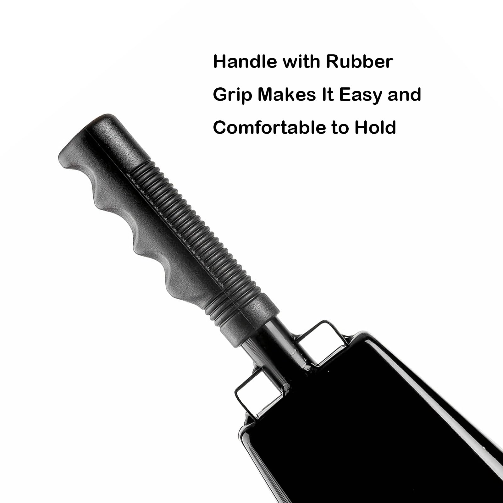 Steel Cowbell With Handle 8 Inch Cow Bells Noise Makers, 2 Pack Large Cowbells For Sporting Events, Hand Percussion Cowbells Che