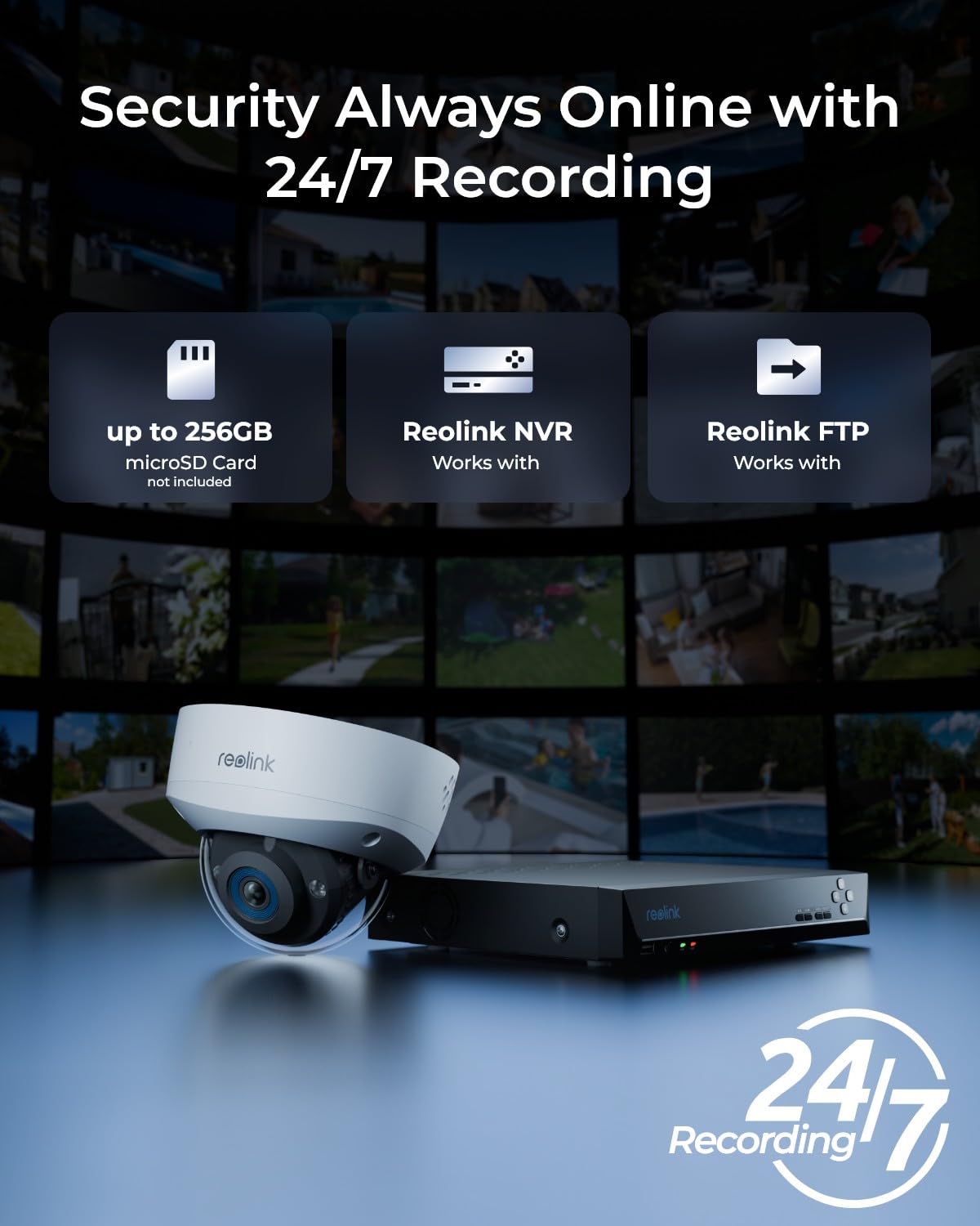 Reolink Rlc 1240A First 12Mp Vandalproof Poe Security Camera,145� Wide Viewing Angle, Featuring Color Night Vision, Two Way Talk, Smart Person/Vehicle/Animal Detection, Ip67 Weatherproof