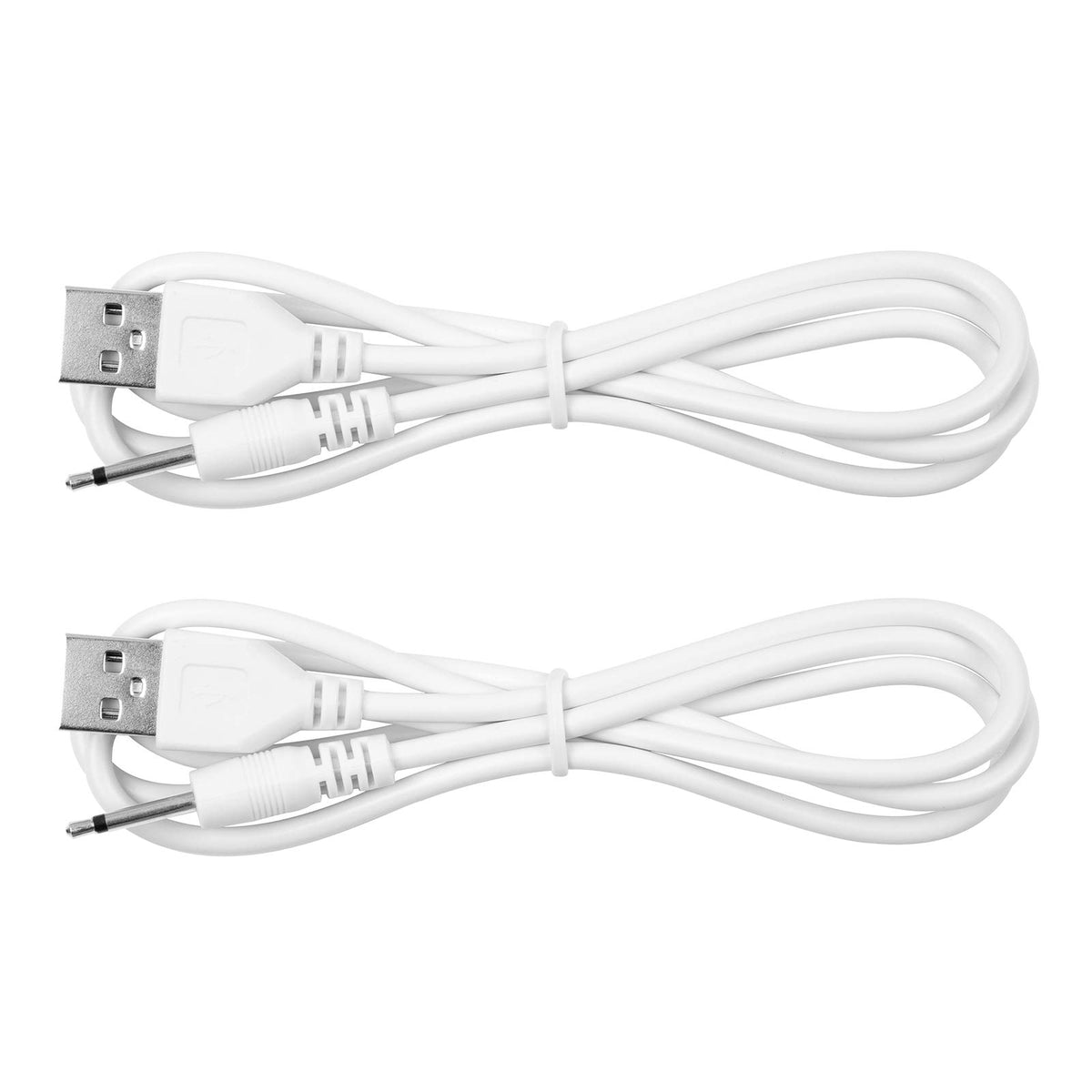Charger Cord Compatible With Lovense Lush 2 Lysp Massager Vibrator Wand Toy, 3 Ft, White, 2 Pack