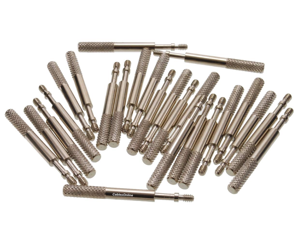 Cablesonline 25 Pack Metal Thumb Screws For Parallel/Serial Db9/Db25/Vga Connectors (Scr T05 25)