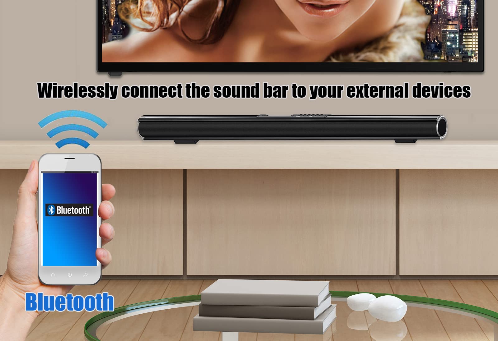 Naxa Electronics Nhs 2011 37 Inch Wireless Sound Bar With Bluetooth