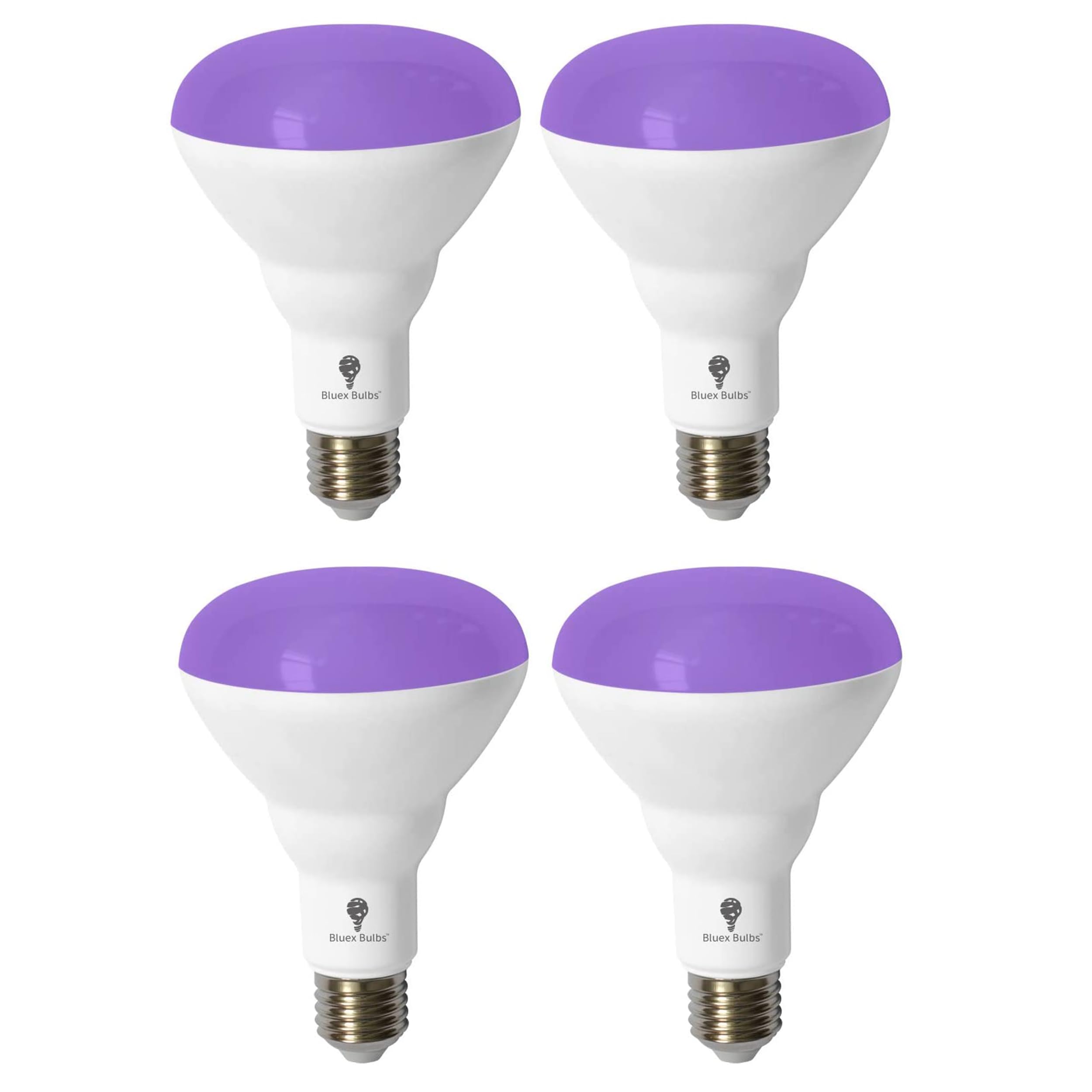 Br30 Black Light Bulb 4 Pack Led Black Light Bulbs,13W (100W Equivalent) Br30 E26 For Glow In The Dark, Level 385 400Nm, Black L
