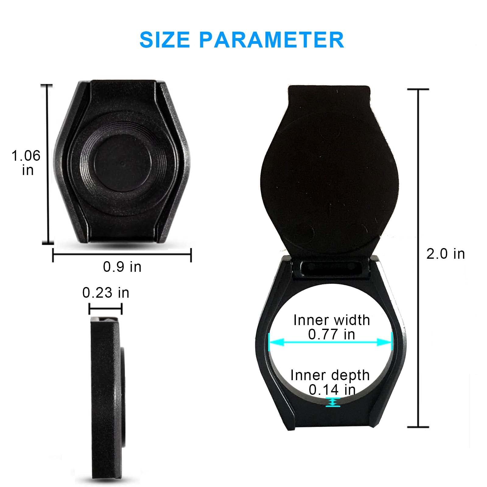 Jcwiny Webcam Cover, 2 Pack Desktop Computer External Webcam Lens Cover Shutter Cap Hood, Streaming Web Camera Privacy Cover Cli