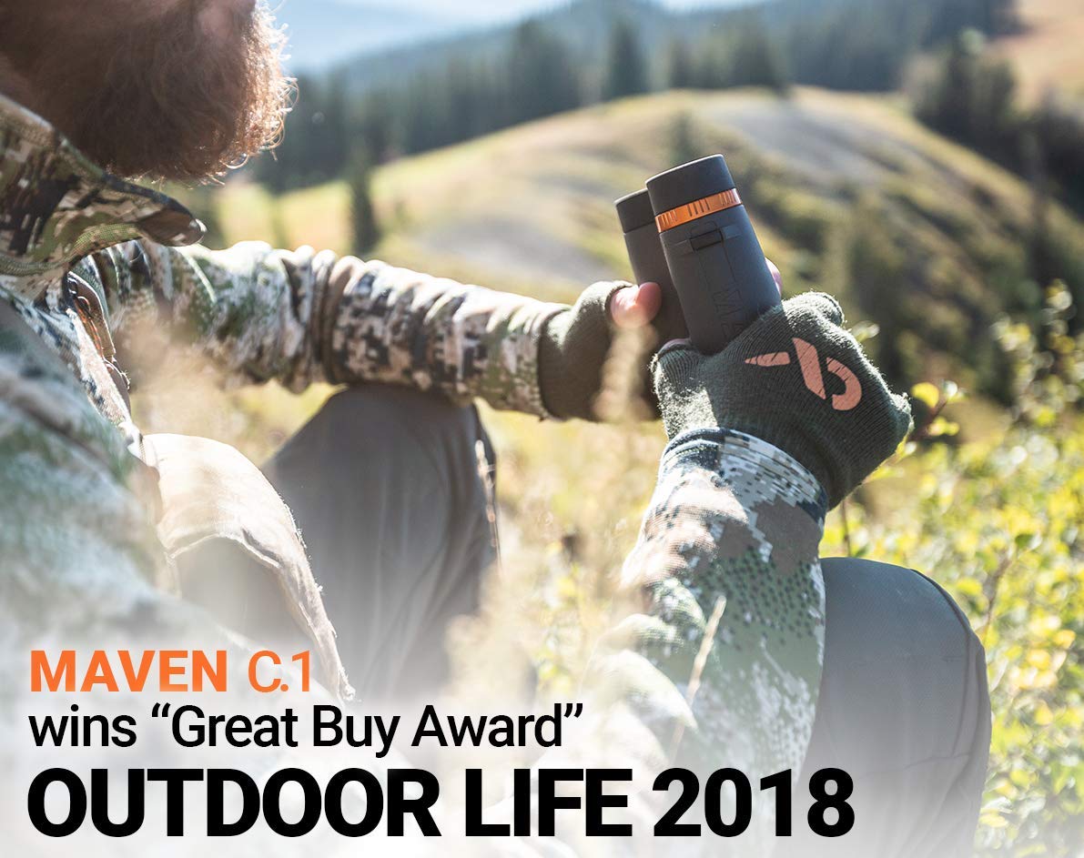 Maven C1 10X42 Mm Ed Binocular Gray/Orange