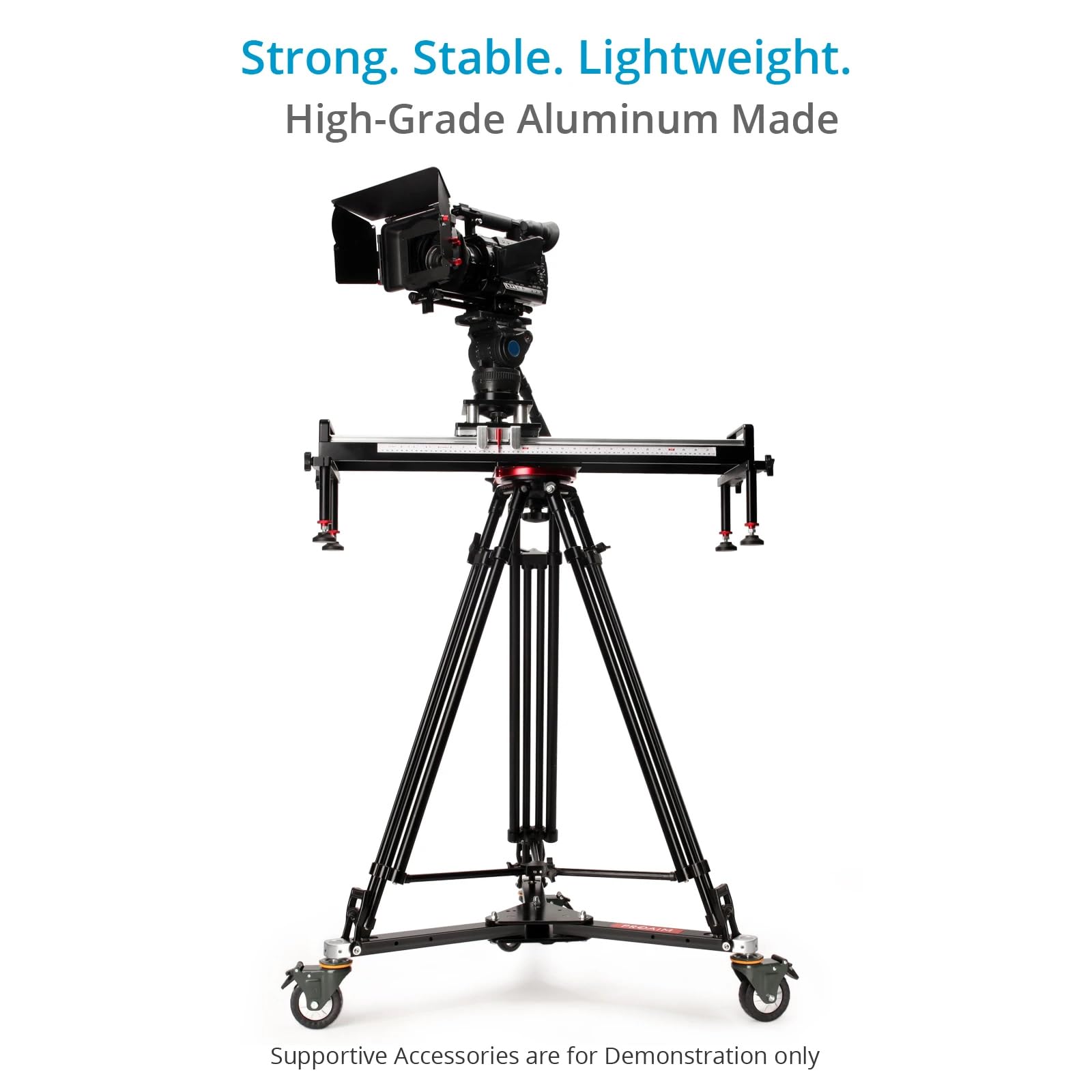 Proaim Lineo Portable Video Camera Floor Dolly. Heavy-Duty Professional Studio Dolly. Payload Up To 500Kg/1100Lb (P-Prt-D)