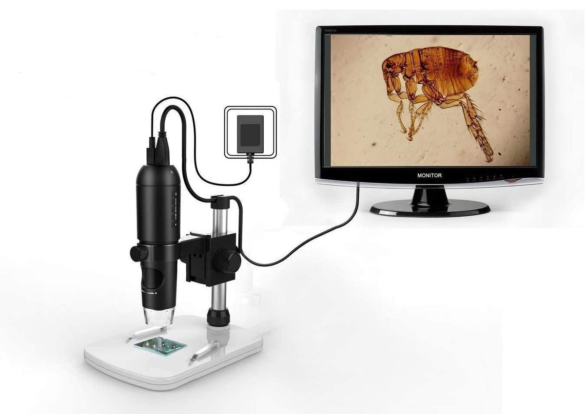 Mustcam 1080P Full Hd Digital Microscope, Hdmi Microscope, 10X 220X Magnification, To Any Monitor/Tv With Hdmi In, Photo Capture