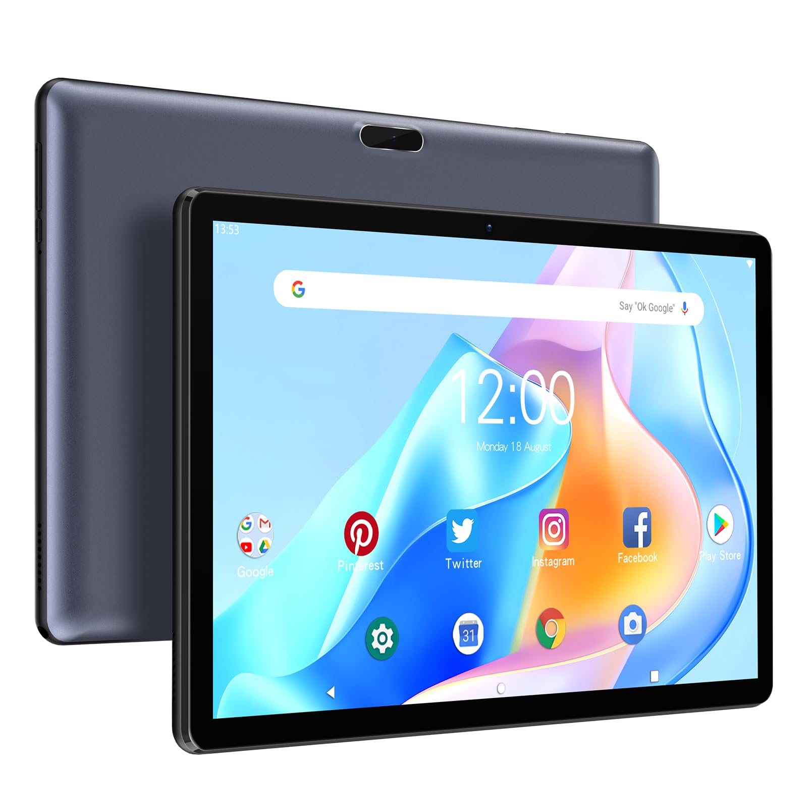 Android Tablet 10 inch,Tablets PC 3GB 32 GB,1.8GHz Processor,Dual Camera 8.0 MP,GMS Certified Tablet,Dual Speakers,HD Touch Scre